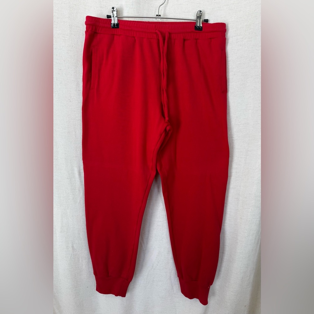 Sub_Urban Riot Red Terry Sweatpants Women’s L Jogger Lounge Pockets